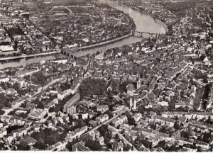 Switzerland Basel Panorama mit Spalentor Mittlere und Wettsteinbruecke Photo