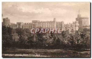 Great Britain Great Britain Postcard Old Windsor castle from Home Park