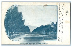 1906 Gerald Avenue South Side Street Road Missoula Montana MT Vintage Postcard