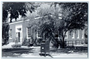 c1940's Post Office Building Belleville Kansas KS RPPC Photo Vintage Postcard