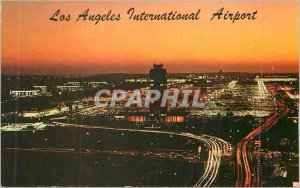 Modern Postcard Sunset at Los Angeles International Airport