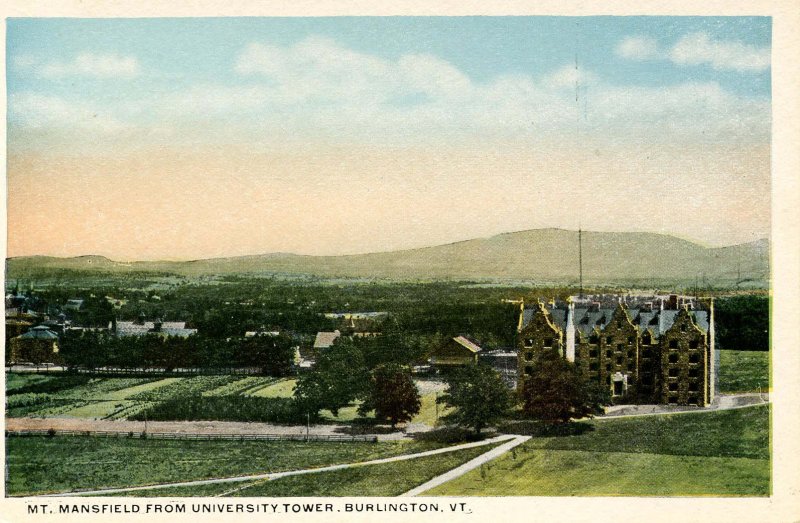 VT - Burlington. Mt Mansfield from University Tower