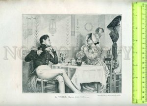 231272 FRANCE SALON 1894 TENRE between 2 victories tea POSTER