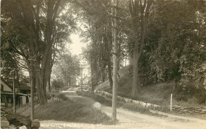 c1920 RPPC; Springfield VT Elm Hill & Residences, Windsor County Unposted