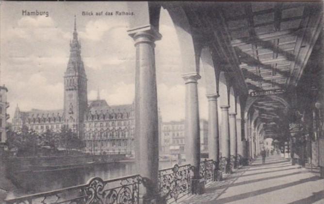 Germany Hamburg Blick Auf Das Rathaus 1910