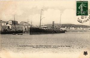 CPA PORT-VENDRES L'ArrivÃ©e de la Marsa (375923)