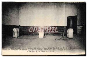 Old Postcard Prison Loches The dungeon