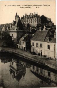 CPA LOCHES - Le Chateau et la porte des Cordeliers (Coté-Nord (228839)