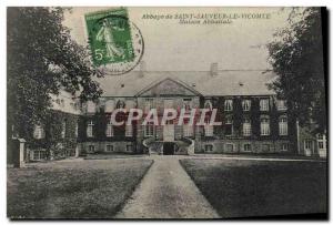 Postcard Abbey of Saint-Sauveur-le-Vicomte House Abbey