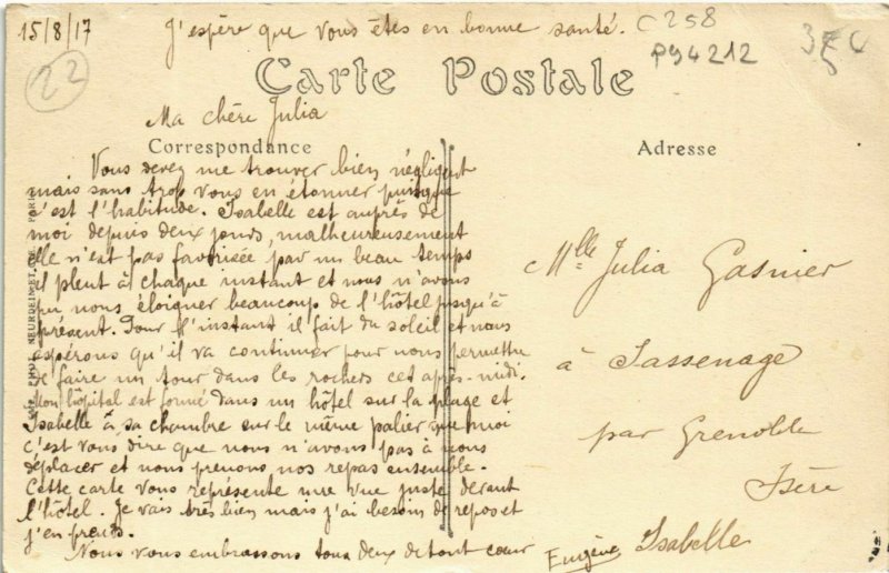 CPA TREBEURDEN - La Jetée et l'Ile Milliau (994212)