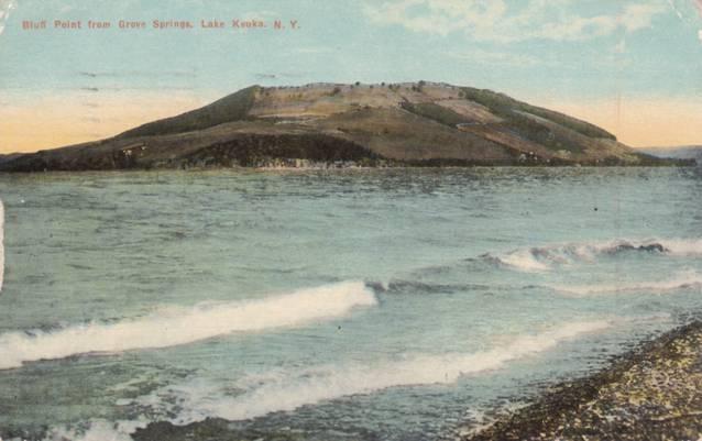 Bluff Point from Grove Springs - Keuka Lake NY, New York - pm 1911 - DB