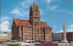 Anderson SC, Confederate Monument, Civil War, Court House, Cars, 1960's