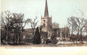 uk17141 trinity church  stratford on avon real photo uk