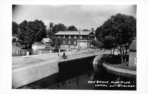 Lanark Ontario Canada Bridge over Clyde River Real Photo Postcard AA70960