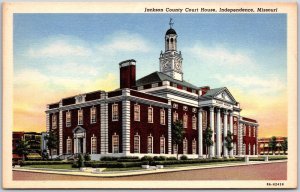 Jackson Country Court House Independence Missouri MO Mainroad Street Postcard