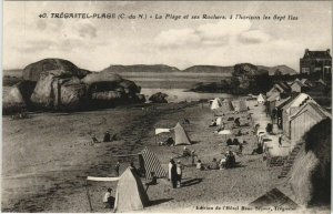 CPA TREGASTEL Plage - La Plage et ses Rochers (1166103)