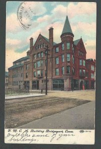 1908 PPC* YMCA Building Bridgeport CT Posted