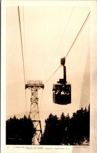 Real Photo Postcard Aerial Tramway in Franconia, New Hampshire~138706