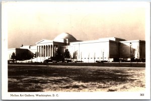 VINTAGE POSTCARD THE MELLON ART GALLERY IN WASHINGTON D.C REAL PHOTO MAILED 1943
