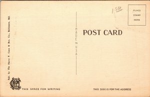 Vtg 1930s Boardwalk and Cottage Line Rehoboth Beach Delaware DE Unused Postcard
