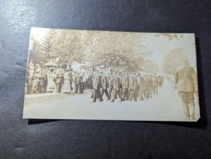 Mint USA Postcard GAR Regiment Veterans RPPC Glue Damage on Back 2