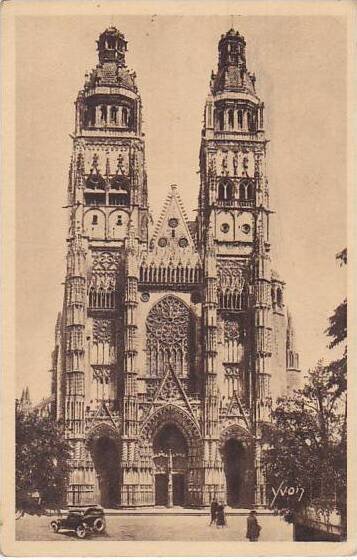 France Tours La Cathedrale Saint Gatien 1934