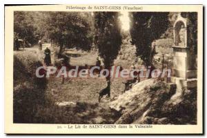 Postcard Old Saint People Pilgrimage Holy People of bed in Valsainte