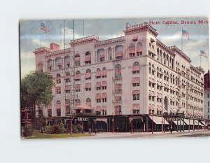 Postcard Hotel Cadillac Detroit Michigan USA