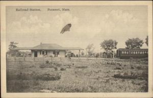 Pocasset Cape Cod MA RR Train Station Depot c1910 Postcard