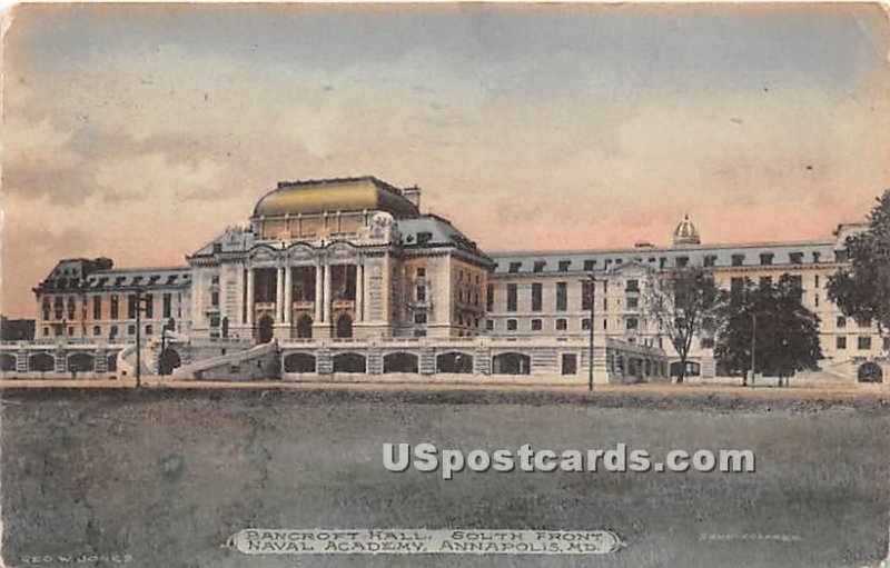 Bancroft Hall, South Front, Naval Academy in Annapolis, Maryland