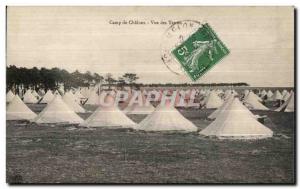 Postcard Old Camp Chaions view Tents Army