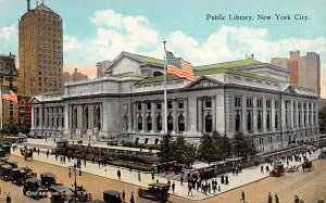 Public Library New York City NY USA Postcard