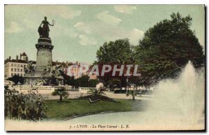 Old Postcard Lyon Place Carnot