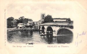 BR64566 henley on thames the bridge and church uk