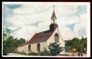 dc1050 - TADOUSSAC Quebec Postcard 1934 Little Church