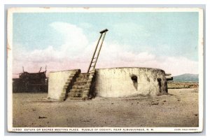 Meeting Place Pueblo of Cochiti Albuquerque NM UNP Fred Harvey DB Postcard V13