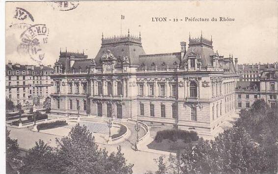 France Lyon Prefecture du Rhone 1908