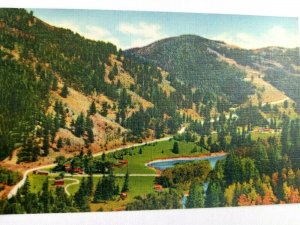 Vintage Postcard Red River Pass from Buffalo Trail Red River NM 