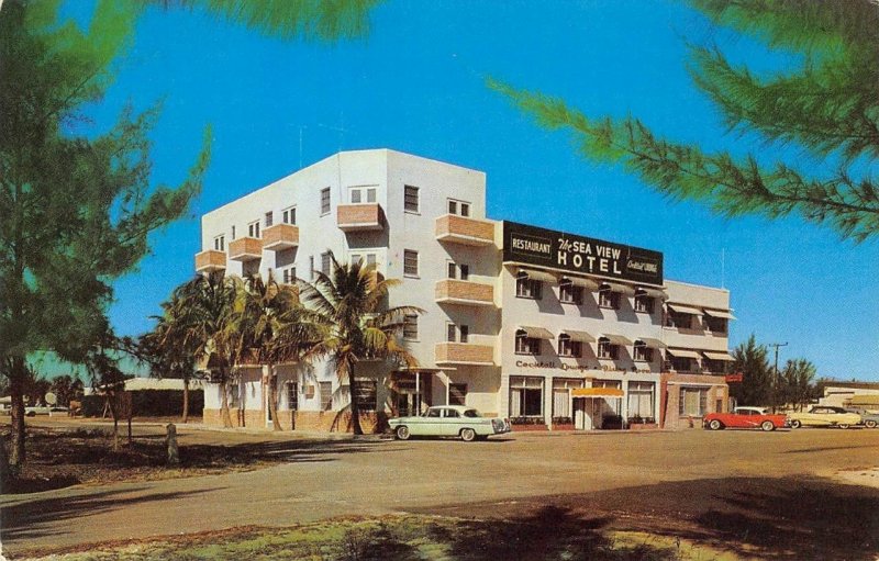 SEA VIEW HOTEL & RESTAURANT Singer Island Riviera Beach FL Rare Vintage Postcard