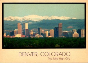 Colorado Denver Skyline Of The Mile High City At Sunrise