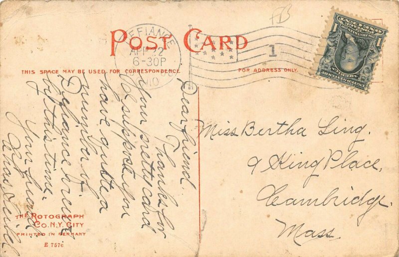 LP24  Defiance Ohio Postcard Court House