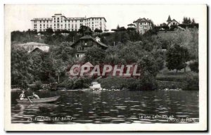 Old Postcard Thonon les Bains Lake Geneva and the Hotel Park