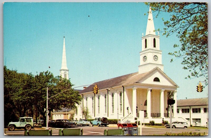 Tallahassee Florida 1950s Postcard Presbyterian Church