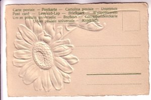 Purple Daisy Silkcreened,  Embossed, Dear Brother New Year Note