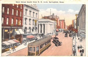 Main Street South from R. R. Arch - Springfield, Massachusetts MA