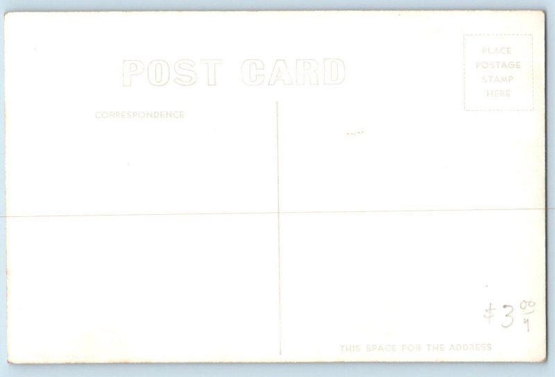 Astoria Oregon OR Postcard RPPC Photo Astor Column View Dirt Road Christian