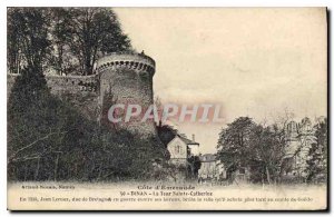 Old Postcard Emevaude Riviera Dinan La Tour Sainte Catherine