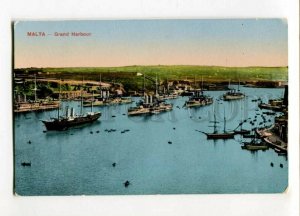 3106219 MALTA grand Harbour Vintage colorful PC