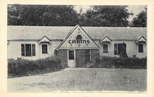 KNUDSEN'S CABINS Laurel, Nebraska Highway 20 Roadside c1930s Vintage Postcard