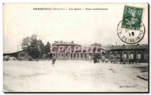 Postcard Old Serqueux Train Exterior View